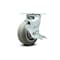 Service Caster 5 Inch Thermoplastic Rubber Swivel Caster with Roller Bearing and Brake SCC SCC-30CS520-TPRRF-TLB - alternate 1